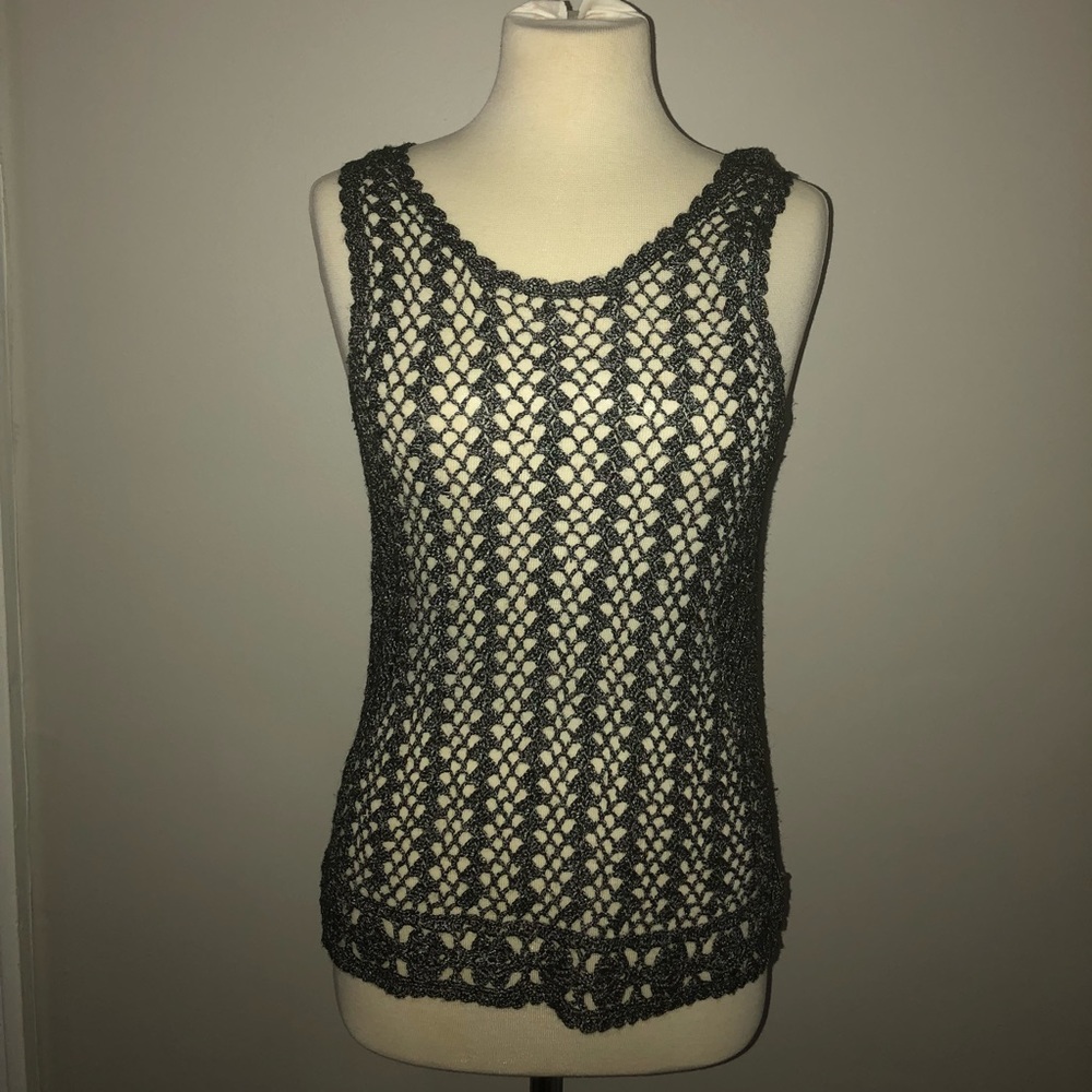 Knit dark grey top